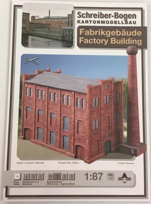 Produktbild von Schreiber-Bogen Kartonmodellbau Fabrikgebäude H0
