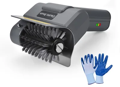 Produktbild von Elektrische BBQ Grillbürste – 100 Minuten Laufzeit, Starke Motor & Handschuhe