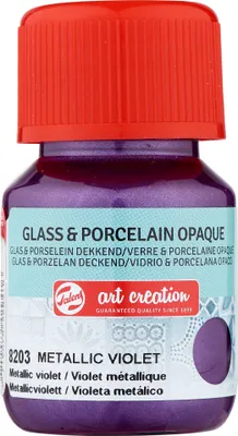 Produktbild von Talens Art Creation Glass und Porzellan Deckend Flasche 30 ml Metallicviolett 8203