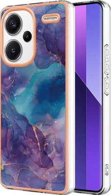 Immagine prodotto di Custodia per Xiaomi Redmi Note 13 Pro+ 5G, custodia in silicone TPU a fantasia, paraurti antiurto Blu scuro