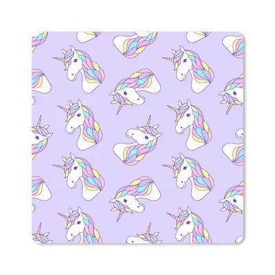 Produktbild von MuchoWow® Mauspad Mousepad Einhorn - Pastell - Muster 30x30 cm - Mousepads - Maus Mat - Pad - Mausunterlage - Gaming