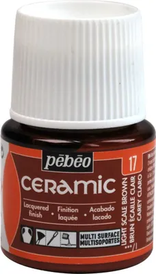Produktbild von Pebeo Keramikfarbe, 45 ml, 17 Hellbraun