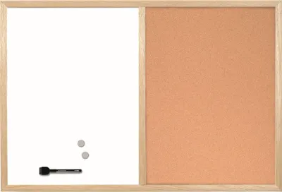 Zdjęcie produktu dla Bi-Office MX04106010, 600 x 450 mm, Stal lakierowana/Korek, Pozioma, Stały, Magnetyczny
