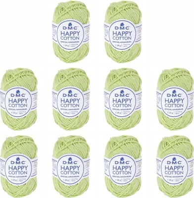 Produktbild von 10x DMC Happy Baumwolle – weiches Garn aus 100 % Baumwolle, 392, (Farbe 779)