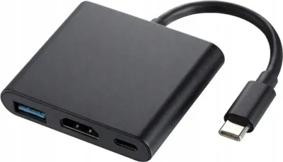 Immagine prodotto di hub 3 in 1 Type-C per adattatore 4K HDMI / USB 3.0 / PD 87W per MacBook / laptop Windows