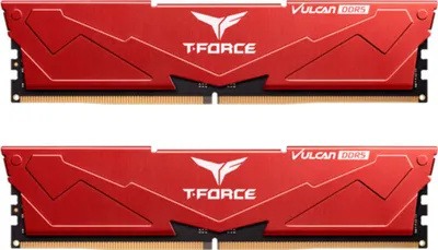 Produktbild von Team Group VULCAN FLRD532G6000HC30DC01, 32 GB, 2 x 16 GB, DDR5, 6000 MHz, 288-pin DIMM, Rot