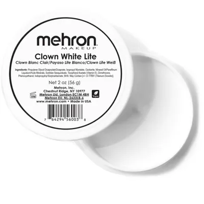 Image de Mehron clown blanc lite 56 g