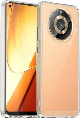 Immagine prodotto di Custodia per Realme11 5G Trasparente, custodia protettiva in silicone TPU antiurto Trasparente