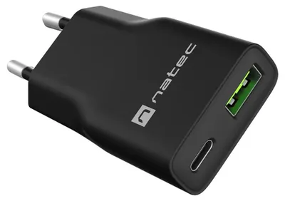Immagine prodotto di Natec Usb Charger Ribera Gan Slim Usb-A Usb-C 20W