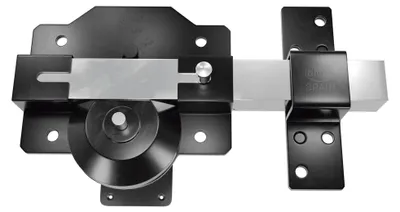 Immagine prodotto di Serratura di alta sicurezza Amig, lunghezza del cilindro: 50 mm, dimensioni della piastra: 90 x 154 mm, sistema anti-scasso, acciaio, colore nero, inclusi viti