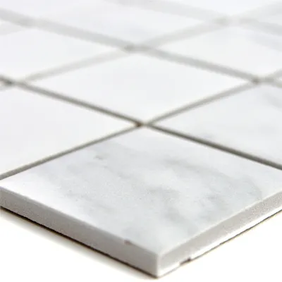 Produktbild von Keramik Mosaikfliesen Zyrus Carrara Quadrat 48