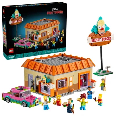 Zdjęcie produktu dla LEGO ICONS The SimpsonsTM: Krusty Burger, Zestaw do budowania, 18 lat(a), Plastik, 1635 szt., 2,29 kg