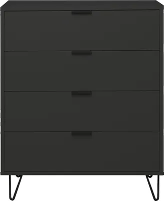 Produktbild von Kommode >Bonnie< in anthrazit matt lack - 81x100x45cm (BxHxT)