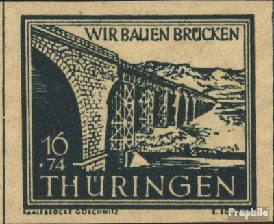 Produktbild von Briefmarken Sowjetische Zone (All.Bes.) 1946 Mi 114III H mit Punkt postfrisch Wiederaufbau