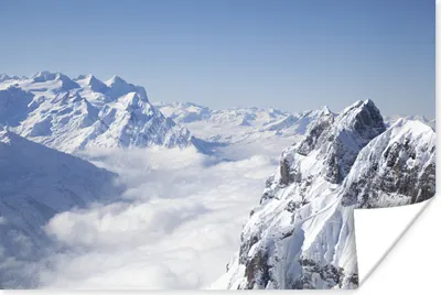 Produktbild von MuchoWow® Poster Alpen - Schnee - Berg 30x20 cm - Plakate - Print