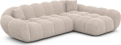 Produktbild von Strukturstoff L-Form Sofa Liva Beige Rechts