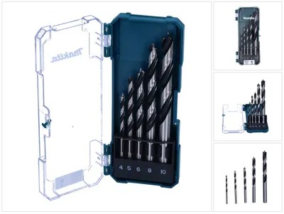 Zdjęcie produktu dla Makita D-72861 Holzbohrer-Set 4-10mm