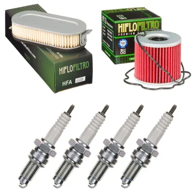Obrázok produktu pre Servisná sada pre Suzuki GSX 550 E 1983–1986: vzduchový filter, olejový filter, zapaľovacie sviečky od pamoto –