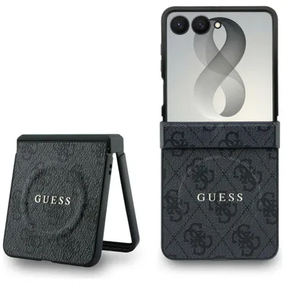 Produktbild von Handyhülle Guess Hardcase 4G Classic MagSafe für Galaxy Z Flip8 mit MagSafe, Schwarz