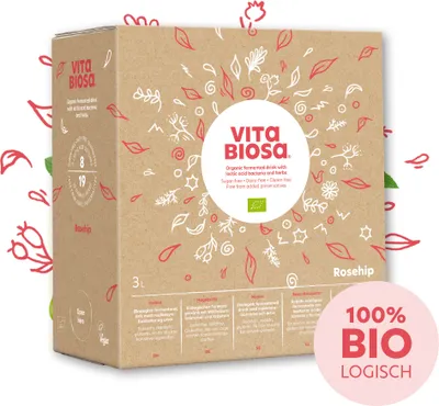 Image de Vita Biosa Cynorrhodon 3L Bag-in-Box, boisson à base de ferments d'herbes avec bactéries lactiques,