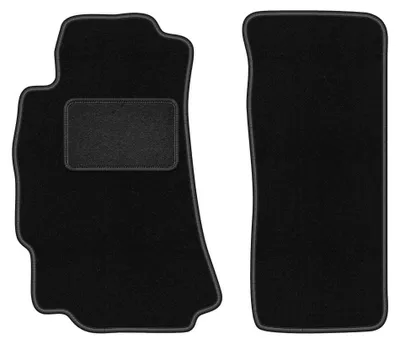 Productafbeelding van Velours voormatten voor Mazda RX-8 2003-2012 (coupé) – 2-delig, zwart, op maat – Wielganizator LUX