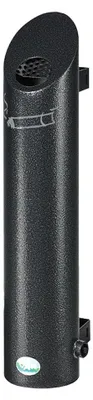Produktbild von Robuster Wandascher mit Schloss und Inneneinsatz | 2,5 Liter, HxBxT 50x12x12cm | Edelstahl | Grau