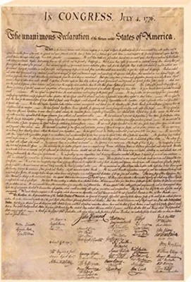 Produktbild von Leinwandposter der Unabhängigkeitserklärung, 120x80 cm