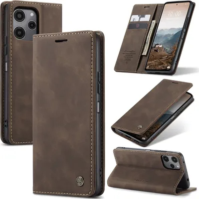 Image de Xiaomi Redmi 12 5G/4G /Poco M6 Pro 5G Case, RetroPolyuréthaneLeather Case with Stand Function for Xiaomi Redmi 12 5G/4G /Poco M6 Pro 5G Kupfer