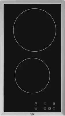 Produktbild von Beko HDMC32400TX varná deska Nerezová ocel Vestavěné 30 cm Keramický 2 zóna/zón