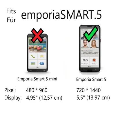 Obrázek produktu pro Outdoor Tasche für Emporia Smart 5 in schwarz