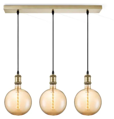 Produktbild von Home Sweet Home Hängeleuchte Bronze Vintage - 3 LED - dimmbar E27 Amber