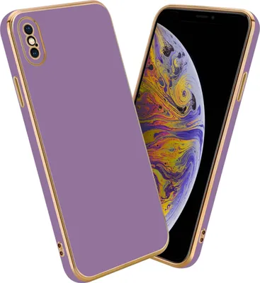 Produktbild von Cadorabo Schutzhülle für Apple iPhone XS MAX Hülle in Lila Handyhülle TPU Silikon Kameraschutz Etui Case
