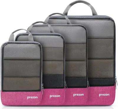 Produktbild von Prezon Kompressible Verpackungswürfel organisieren Ihr Reisegepäck, Ihren Komprimierungswürfel, Taschen Set & Gepäck Organizer Rucksack Koffer