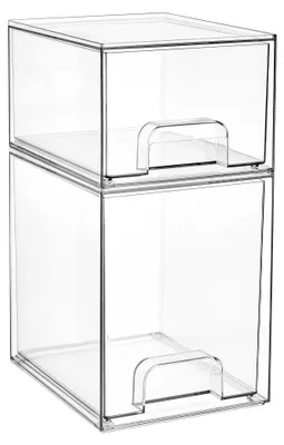 Produktbild von Aufbewahrungsboxen mit 2 Schubladen für Badezimmer und Büro