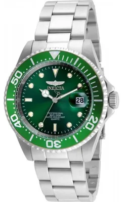 Immagine prodotto di Invicta Pro Diver 24947 Orologio da Uomo - Movimento al Quarzo - Acciaio Inossidabile con Quadrante Verde - 40 mm