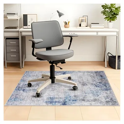 Produktbild von Bürostuhlmatte, 90 x 120 cm, Bodenschutz für harte Böden, rutschfeste Matten für Schreibtischstühle, geeignet für Zuhause und Büro, maschinenwaschbar