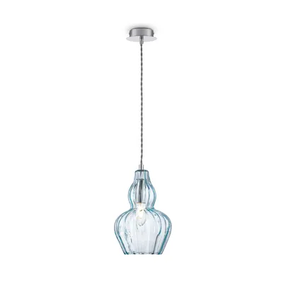 Zdjęcie produktu dla Lampa wisząca, metal, nikiel, regulowana wysokość, gniazdo E27