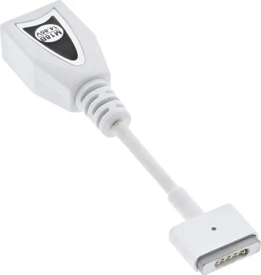 Image de InLine® 26611Y-M18B prise interchangeable M18B (14,85V), pour Apple Magsafe2, pour bloc d'alimentation universel, 90W/120W, blanc