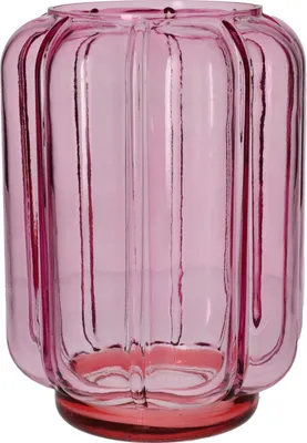 Produktbild von Gift Company Jacquard Vase Wave L rosa 24,5cm