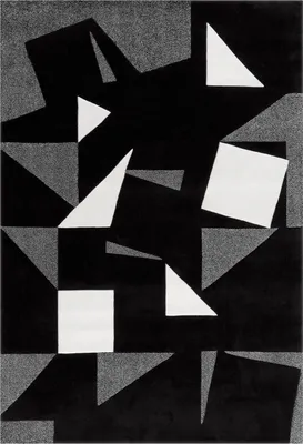 Produktbild von Spirit Frisee AE 3108 Schwarz / Weiß / Grau 140cm x 200cm