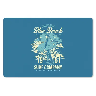 Produktbild von MuchoWow® Mauspad Mousepad Surfbrett - Surfen - Vintage 27x18 cm - Mousepads - Maus Mat - Pad - Mausunterlage - Büroartikel - Desk Matten