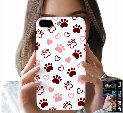 Produktbild von Hülle Für Iphone ( 7 Plus ) - Hundepfoten Auf Weissem Hintergrund, Hund, Katze, Bär