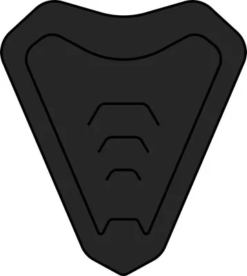 Zdjęcie produktu dla Osłona podbródka wlotu powietrza Matt Black Kask Airoh Commander Rozmiar L