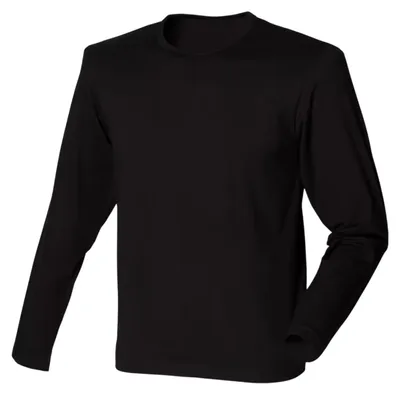 Immagine prodotto di SF Men - Maglietta "Feel Good" da uomo a maniche lunghe LT4532 (XL) (nero)