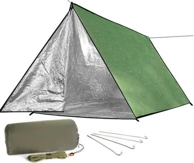 Produktbild von Notzelt 3 Personen, 241x142x125 cm, wasserdicht, für Camping