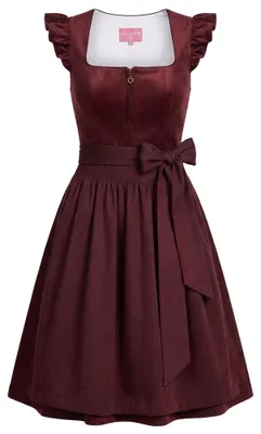 Produktbild von Dirndl T 60cm Länge bordeaux 32