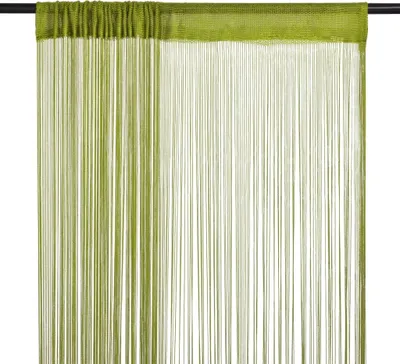 Produktbild von Fadenvorhänge 2 Stk. 140 x 250 cm Grün