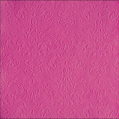 Produktbild von Servietten Papier 33x33cm Elegance geprägt 15 Stück Pink