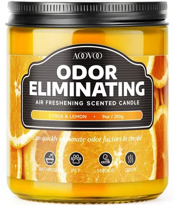 Productafbeelding van Solidchoice - Geurverwijderende Kaars met Citrusgeur - 256 ml