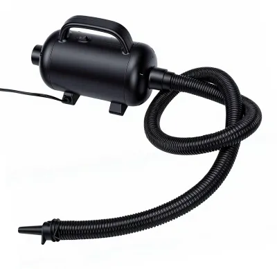 Produktbild von Elektrische Luftpumpe für Autoreifen und Schwimmbecken, 600 W Hochleistungs-Aufblaspumpe mit Schlauch, tragbarer Luftkompressor, EU-Stecker 220 V